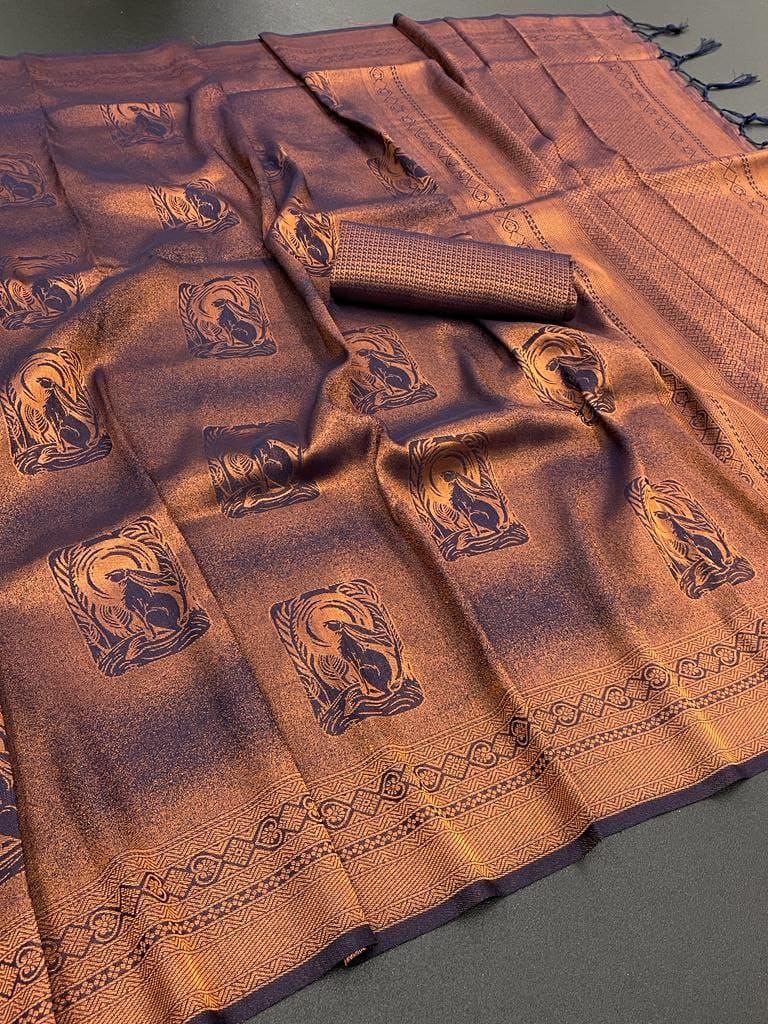 Pretty Colors Kubera Pattu Silk Saree