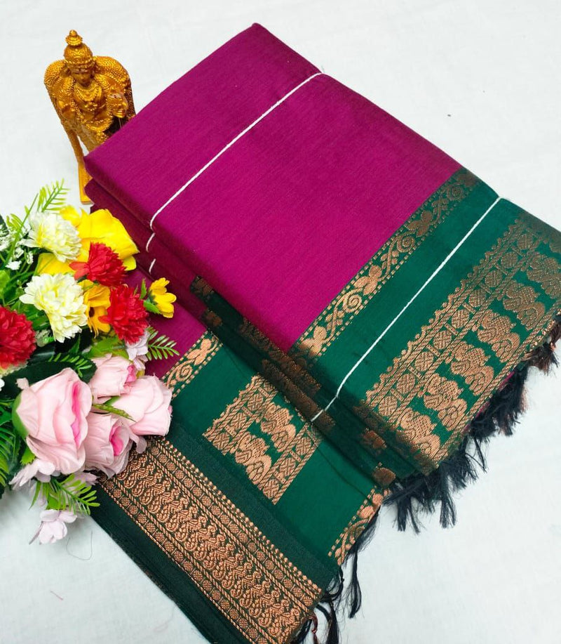 Premium Quality Kalyani cotton saree/Lata Gadwal Paithani