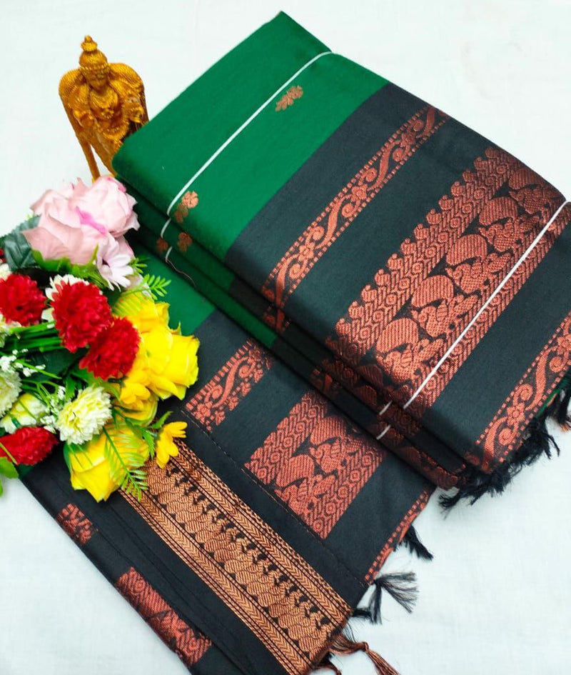 Premium Quality Kalyani cotton saree/Lata Gadwal Paithani