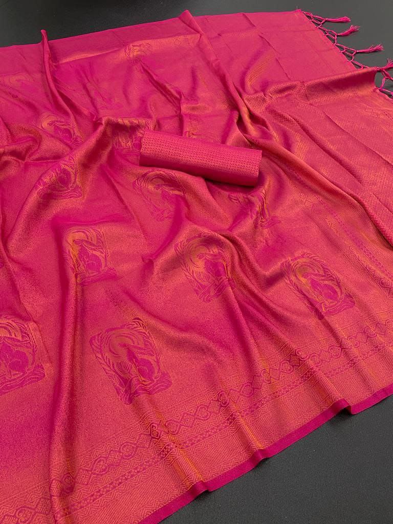 Pretty Colors Kubera Pattu Silk Saree