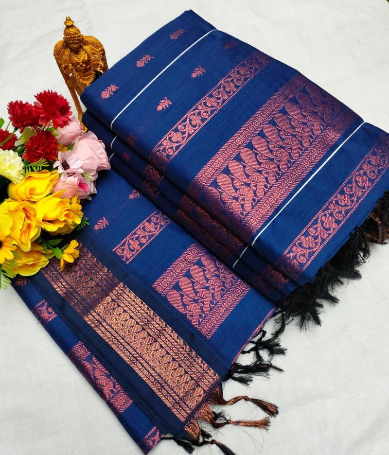 Premium Quality Kalyani cotton saree/Lata Gadwal Paithani