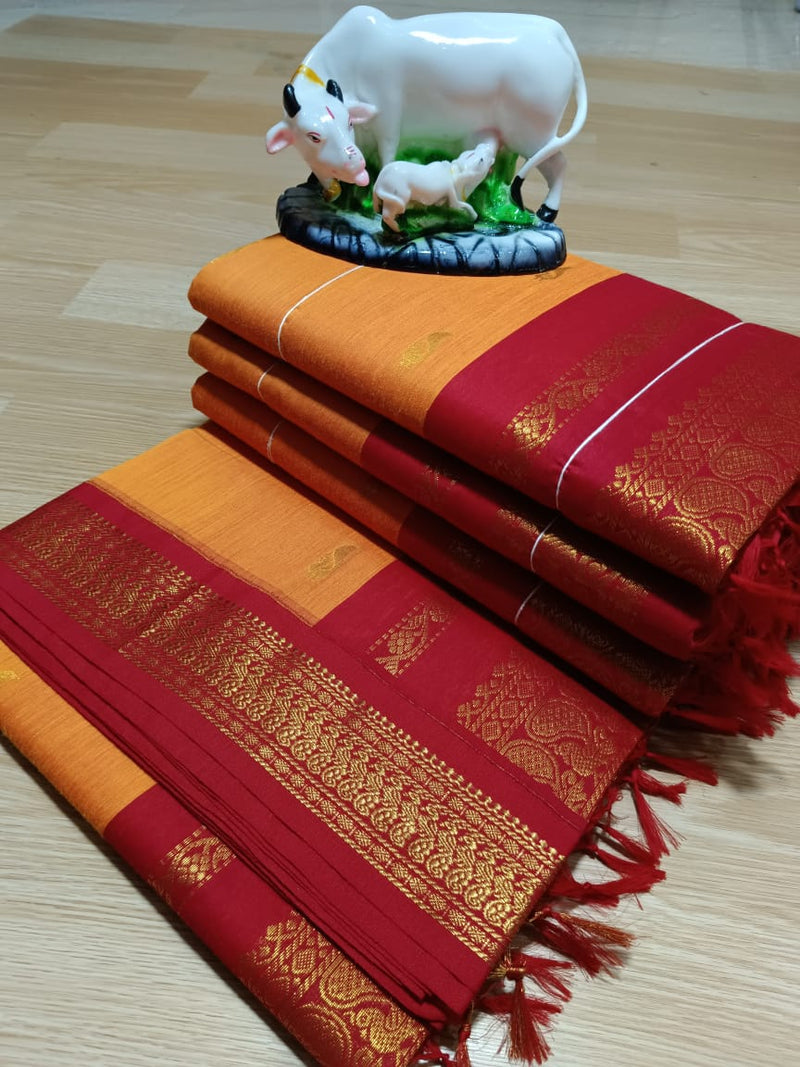 Kalyani Cotton Saree With Blouse – Kuala Collection