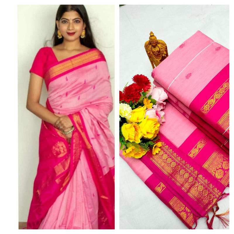 Premium Quality Kalyani cotton saree/Lata Gadwal Paithani