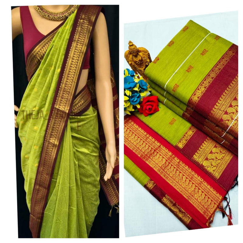 Premium Quality Kalyani cotton saree/Lata Gadwal Paithani