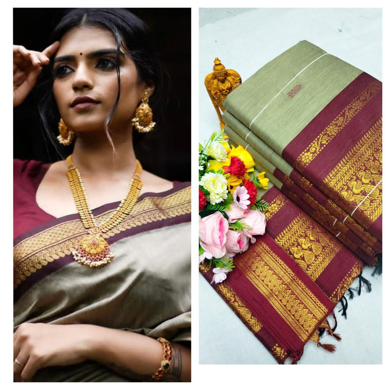 Premium Quality Kalyani cotton saree/Lata Gadwal Paithani