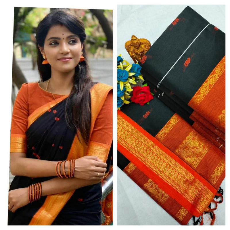 Premium Quality Kalyani cotton saree/Lata Gadwal Paithani