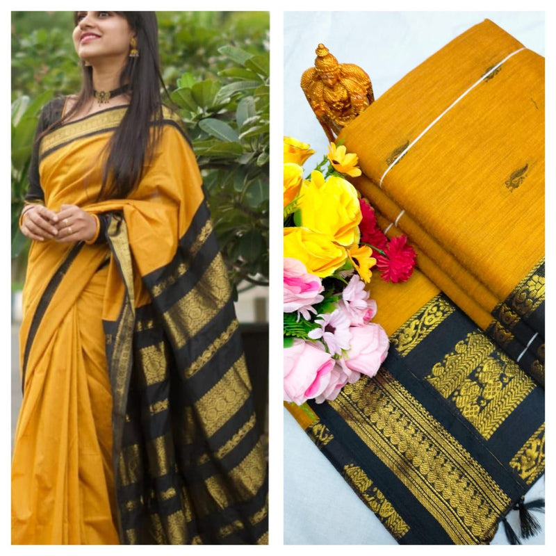 Premium Quality Kalyani cotton saree/Lata Gadwal Paithani