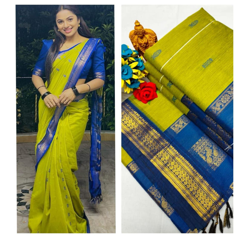 Premium Quality Kalyani cotton saree/Lata Gadwal Paithani