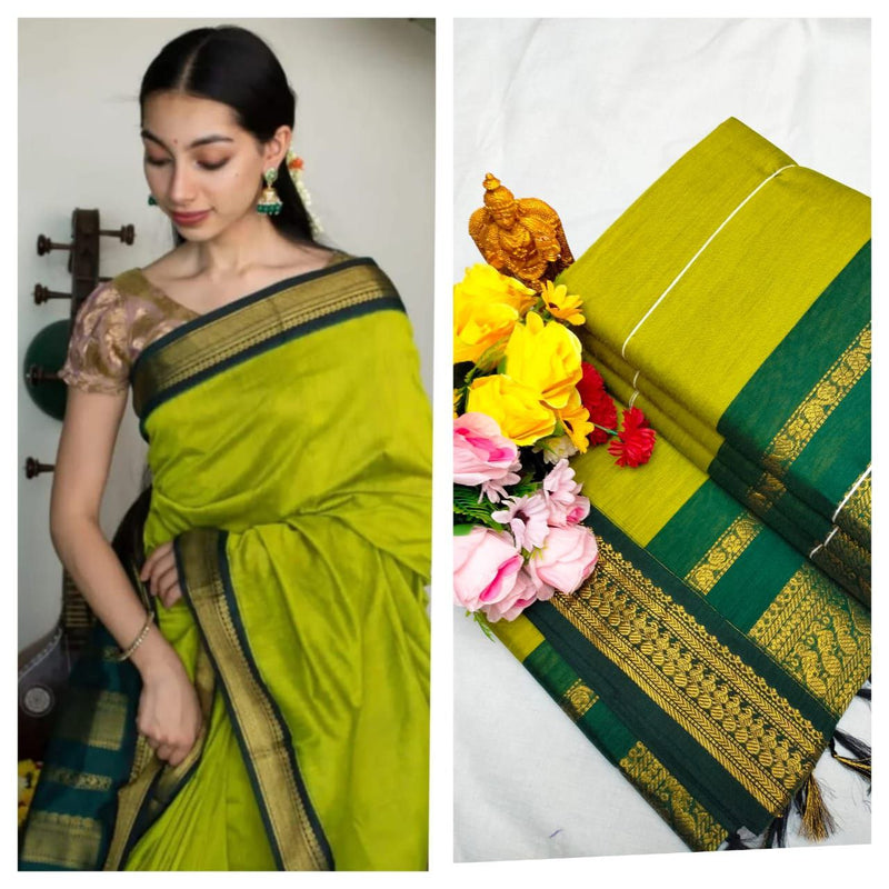 Premium Quality Kalyani cotton saree/Lata Gadwal Paithani