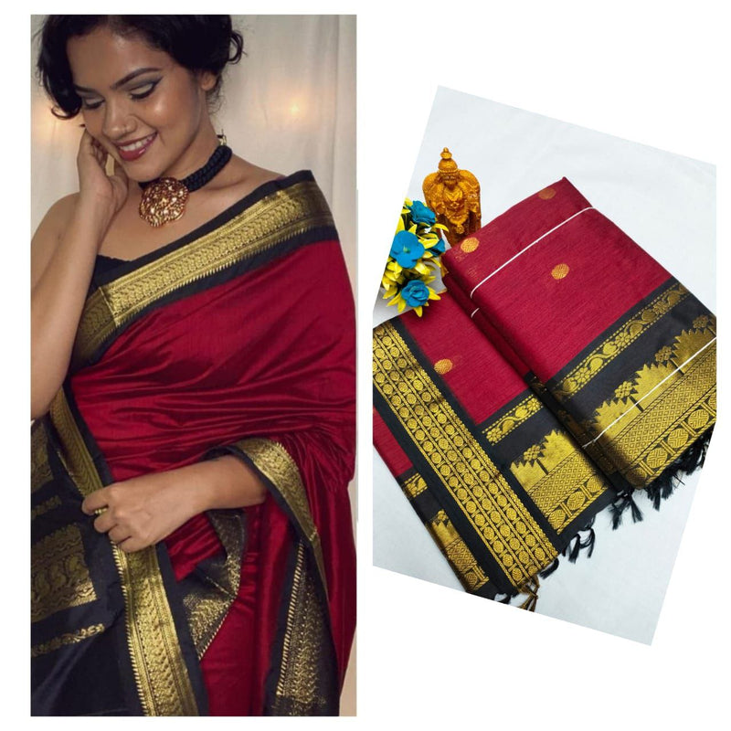 Premium Quality Kalyani cotton saree/Lata Gadwal Paithani