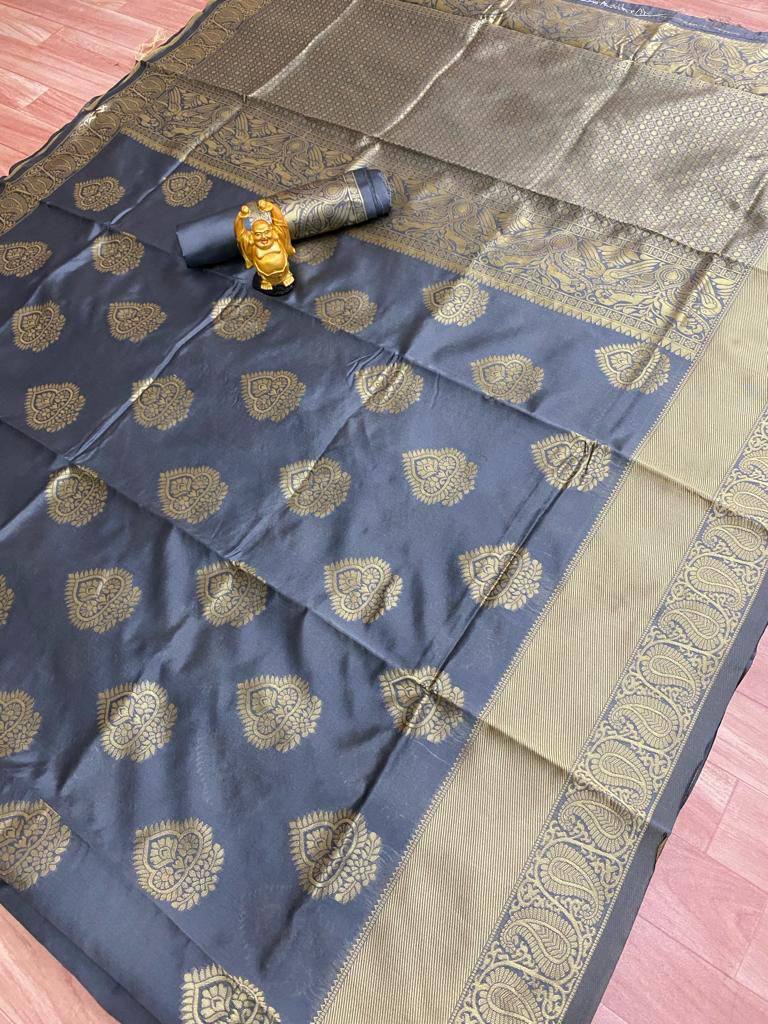 Soft lichi silk cloth Saree