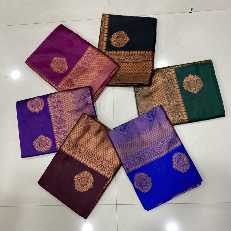 Soft lichi silk cloth saree