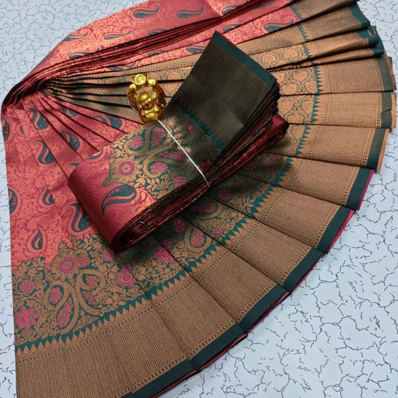 Most Stunning Triple Weaving Zari Tissue Saree