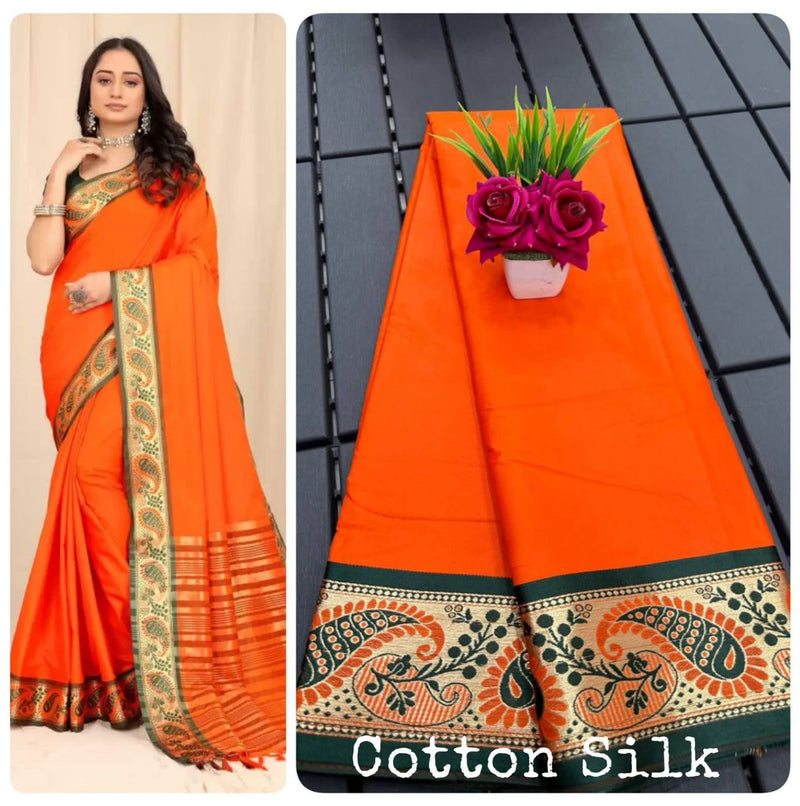 Pure Mercerized cotton silk saree