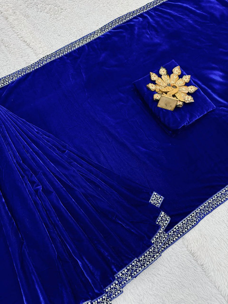 9000 Velvet Thread with Sequence Ready to wear Saree