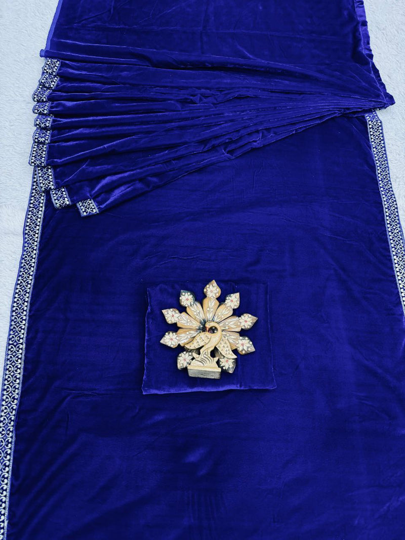 9000 Velvet Thread with Sequence Ready to wear Saree