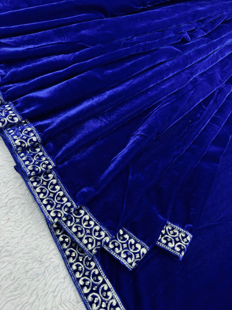 9000 Velvet Thread with Sequence Ready to wear Saree