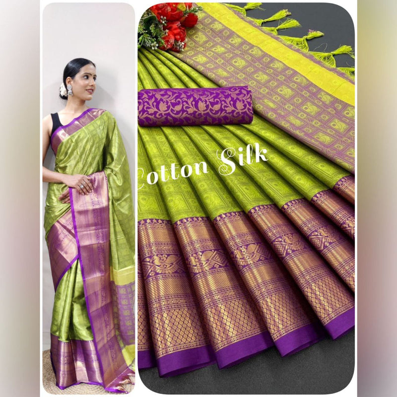 mercerised cotton silk And Self Viweing  Saree