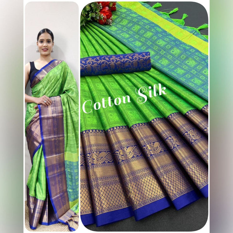 mercerised cotton silk And Self Viweing  Saree