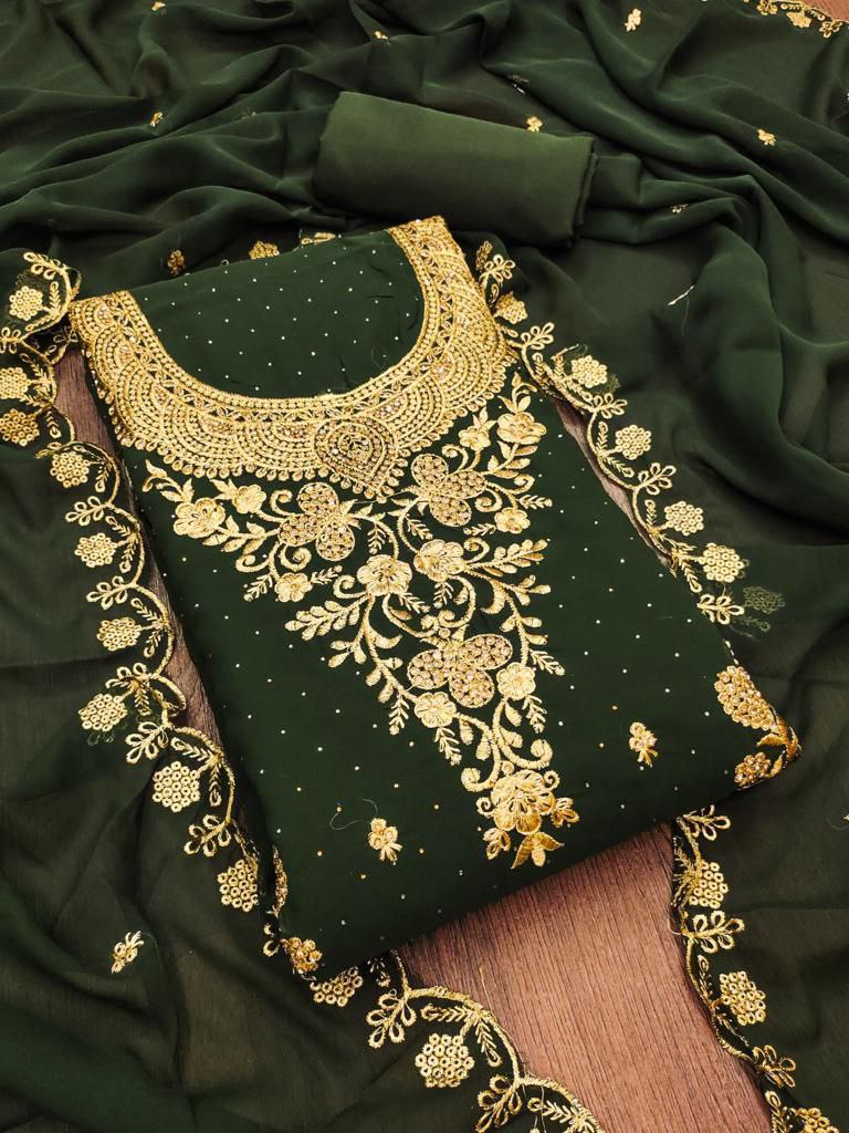 Georgette with Embroidery work Punjabi suit