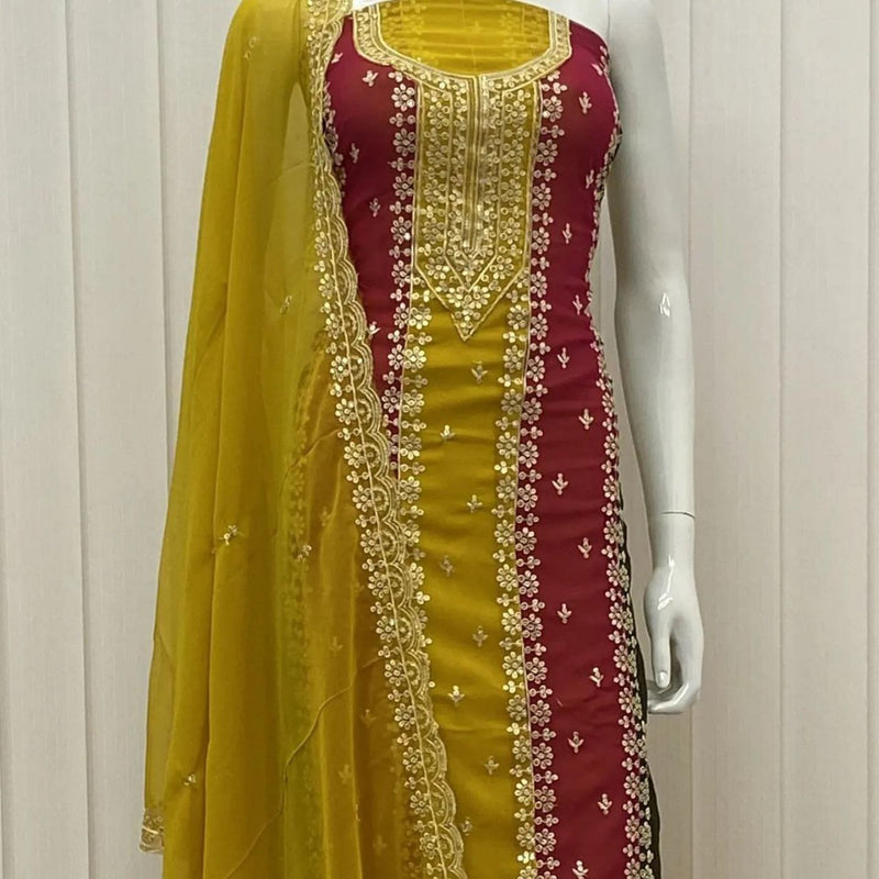 Georgette Work Punjabi Suit