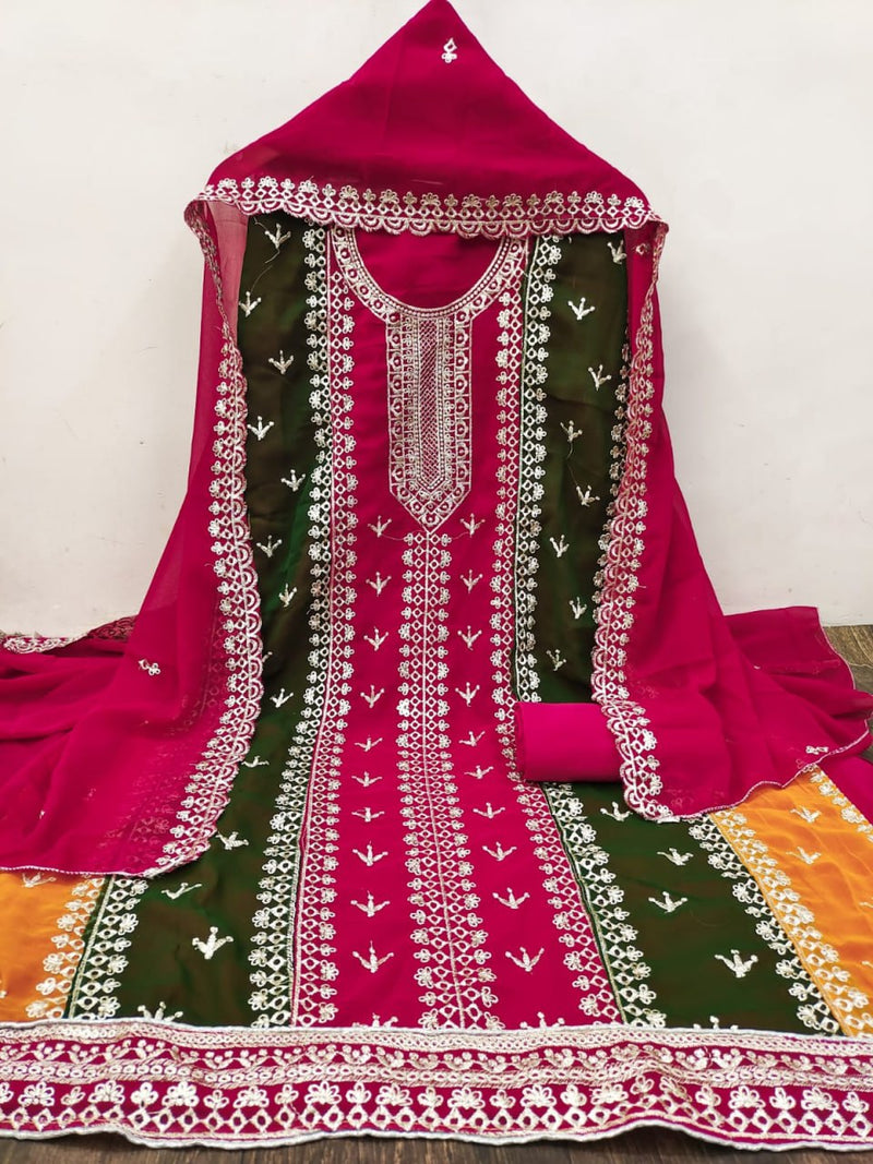 Georgette Work Punjabi Suit