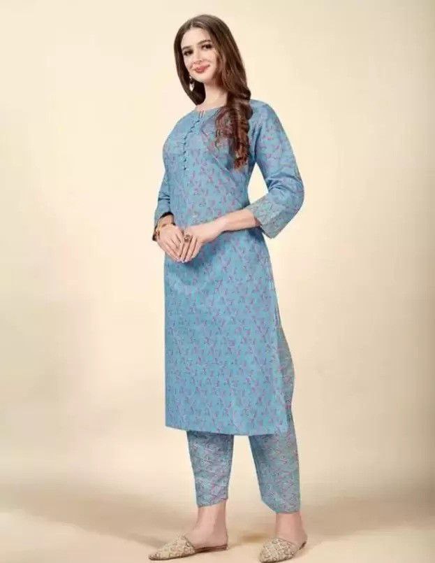 Cotton Kurta and Pant Set