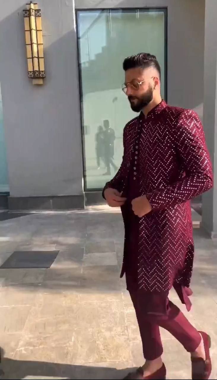 Mens Kurta Pajama With Koti Set for wedding collection