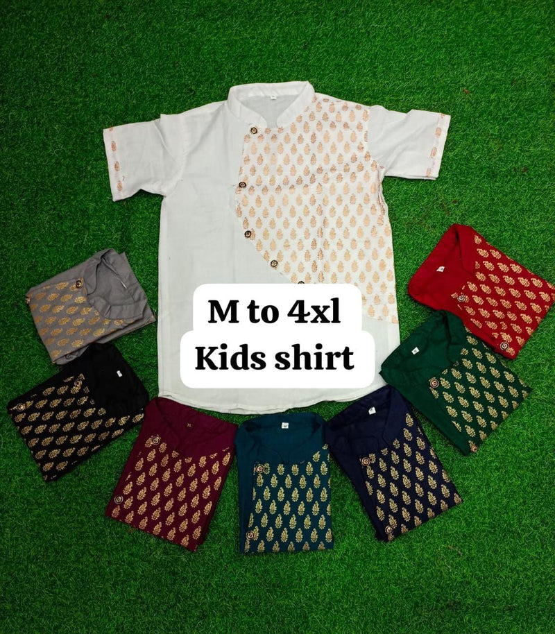 PRESENTING COMBO FATHER SON HEAVY GALAXY COTTON WITH FOIL PRINT