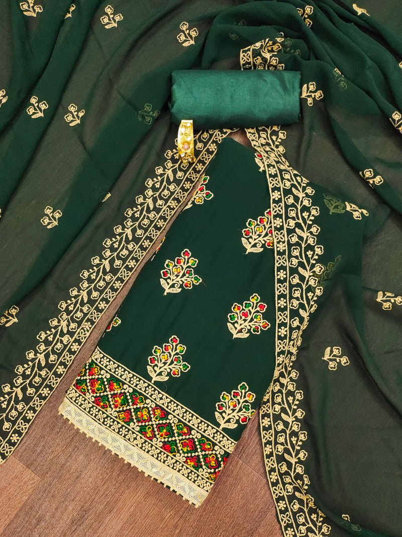 Georgette with embroidery work Punjabi suit