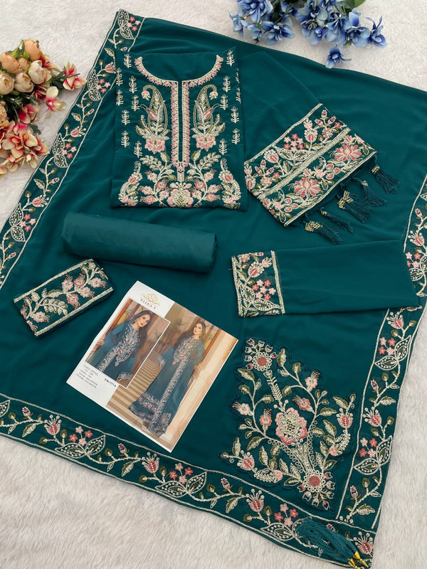 Party Wear Sequin Embroidered Georgette Suit Set