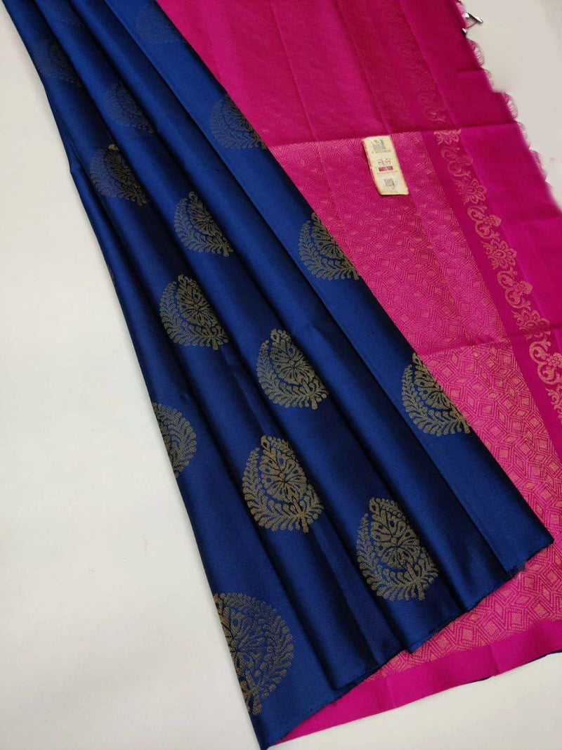 BEAUTIFUL RICH PALLU & JACQUARD WORK SOFT LICHI SILK SAREE COLLECTION BY KUALA COLLECTION