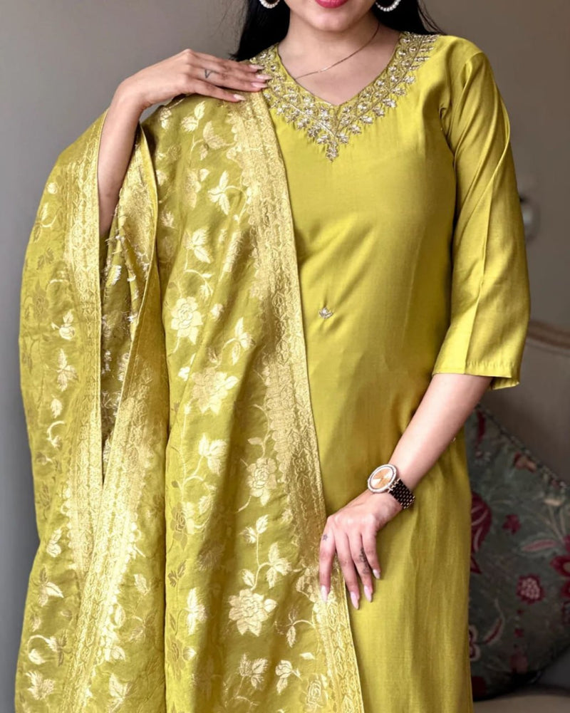 Kuala Collection’s Most Hit Wedding Season Silk Kurti Set