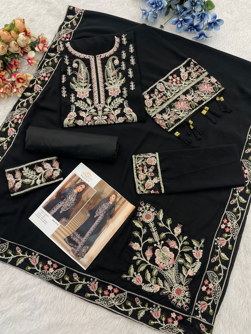 Party Wear Sequin Embroidered Georgette Suit Set
