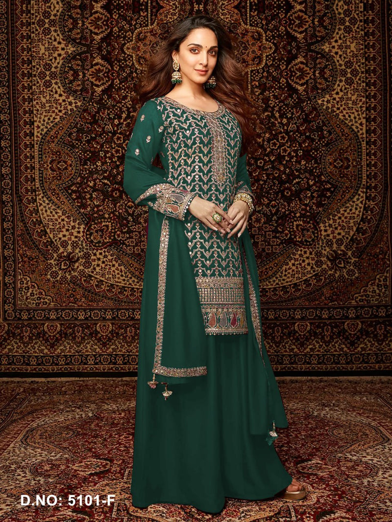 Designer Chinon Silk Suit Set with Dupatta