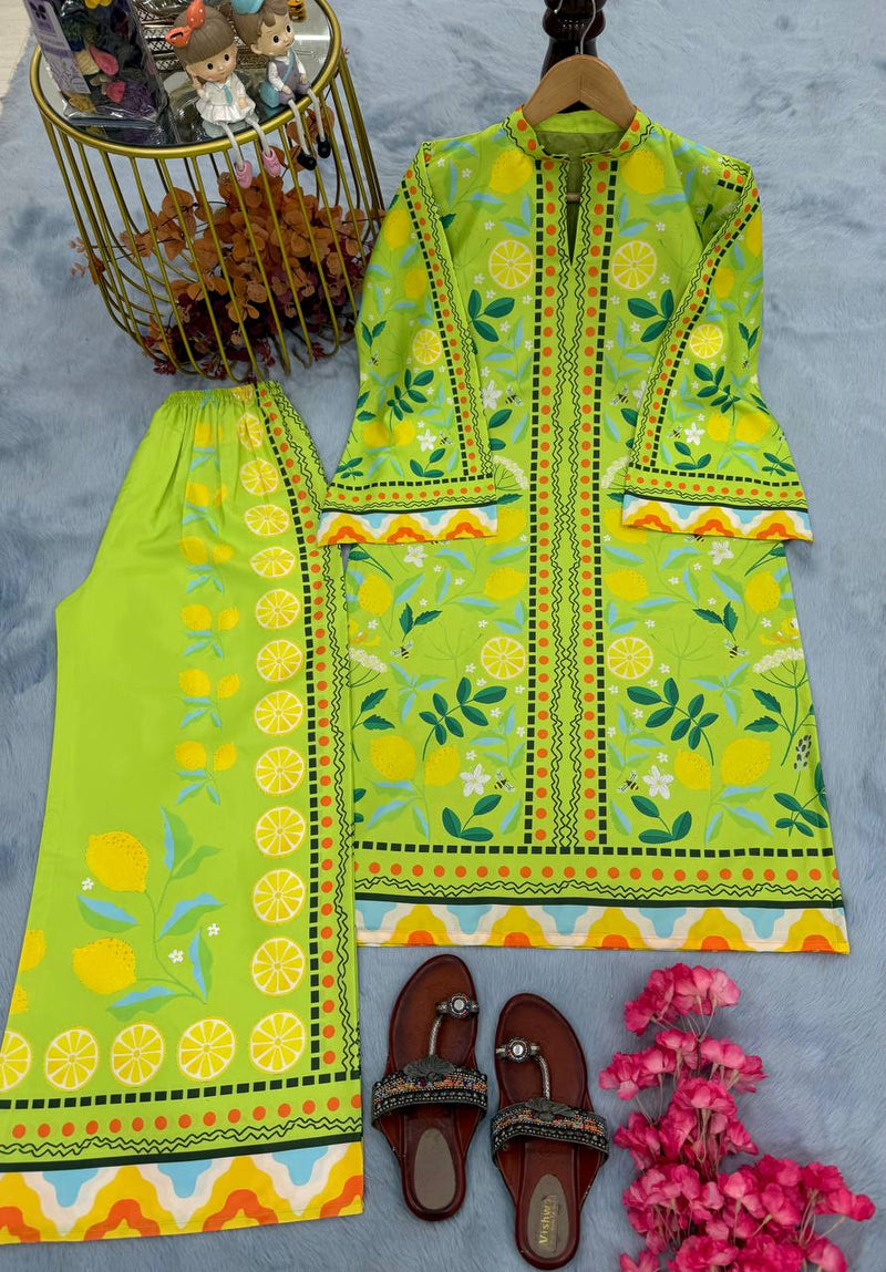 Grand Launch Stylish Crepe Top & Palazzo Set from Kuala Collection