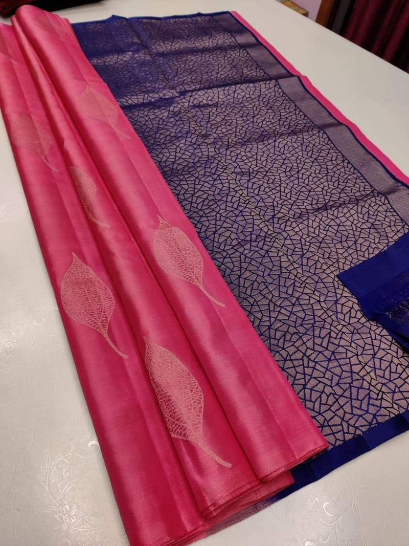 BEAUTIFUL RICH PALLU & JACQUARD WORK SOFT LICHI SILK SAREE COLLECTION BY KUALA COLLECTION