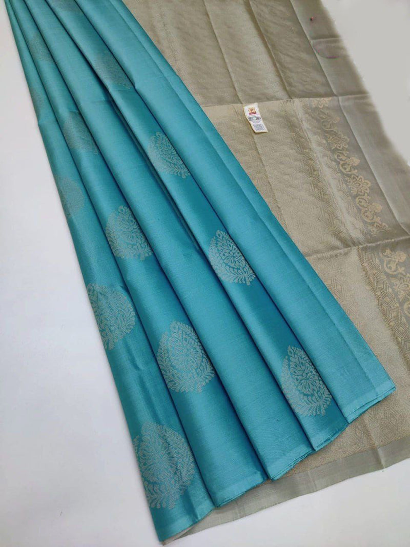 BEAUTIFUL RICH PALLU & JACQUARD WORK SOFT LICHI SILK SAREE COLLECTION BY KUALA COLLECTION