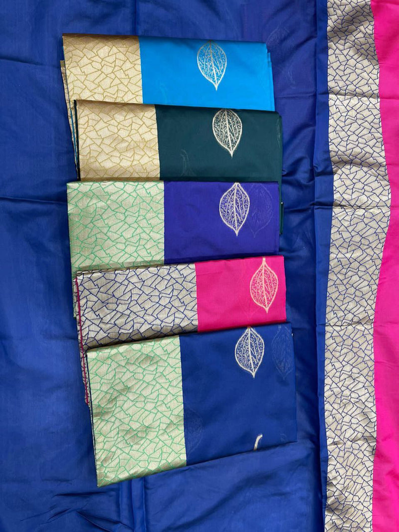 BEAUTIFUL RICH PALLU & JACQUARD WORK SOFT LICHI SILK SAREE COLLECTION BY KUALA COLLECTION