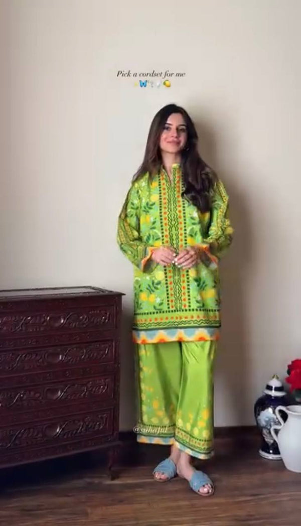 Grand Launch Stylish Crepe Top & Palazzo Set from Kuala Collection