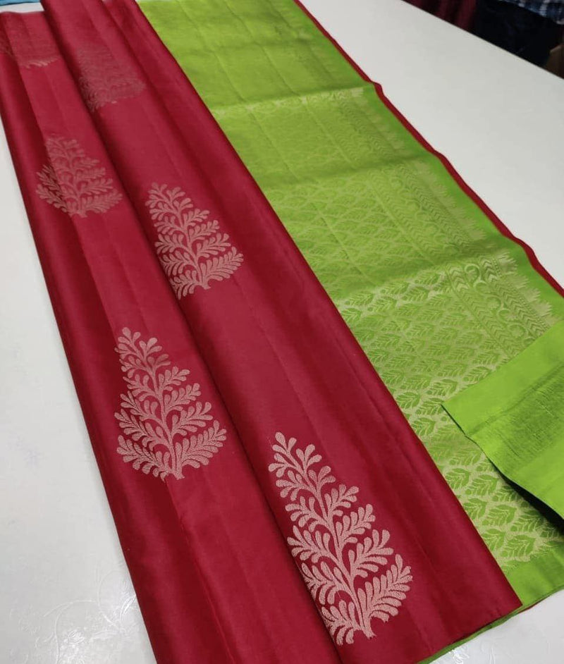 BEAUTIFUL RICH PALLU & JACQUARD WORK SOFT LICHI SILK SAREE COLLECTION BY KUALA COLLECTION