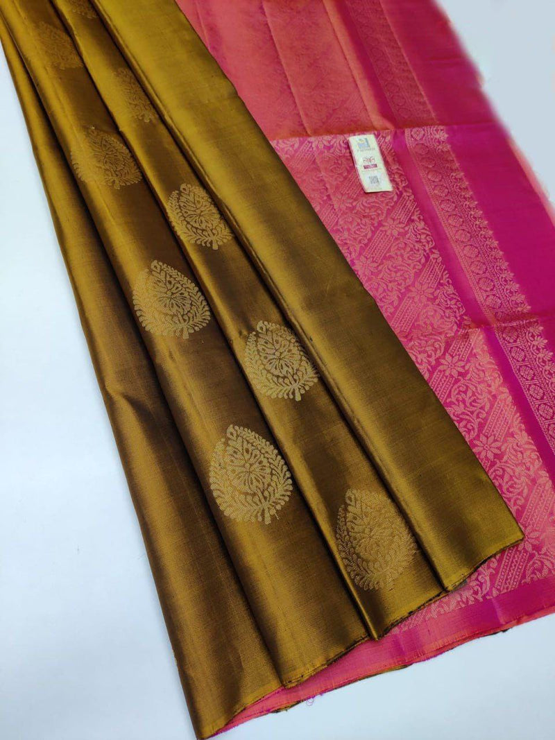 BEAUTIFUL RICH PALLU & JACQUARD WORK SOFT LICHI SILK SAREE COLLECTION BY KUALA COLLECTION