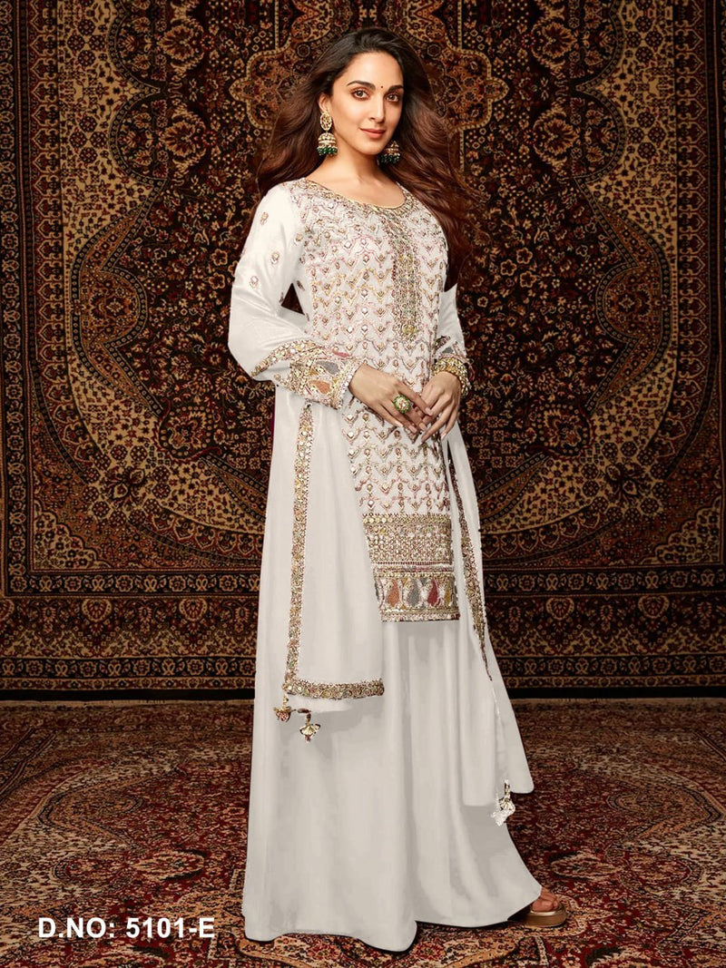 Designer Chinon Silk Suit Set with Dupatta