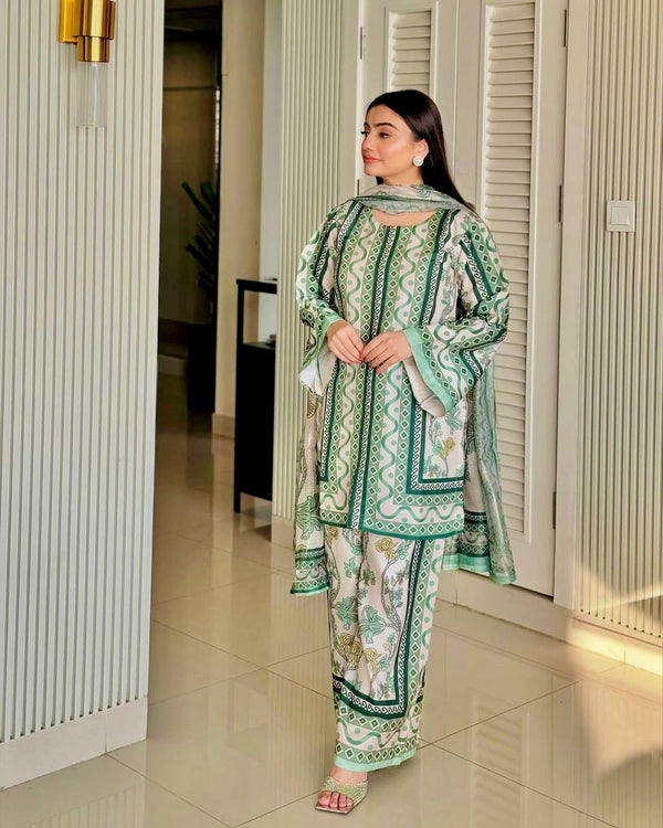 Trendy Co-ords Set with Crepe Top & Palazzo