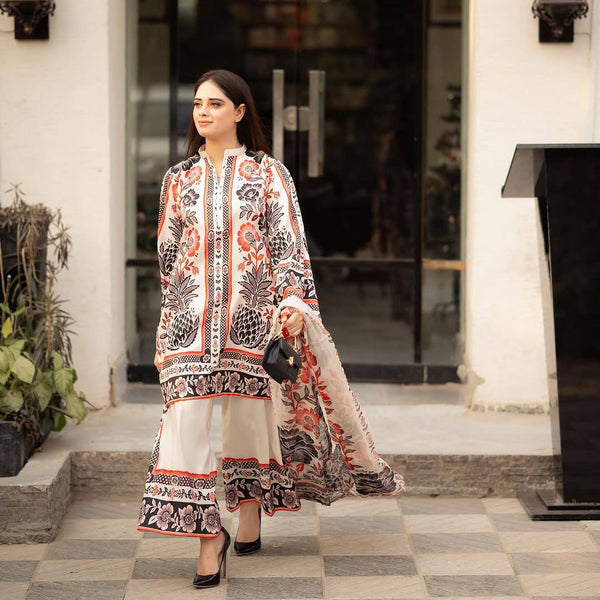 New Designer Crepe Top & Palazzo Set with Digital Print Dupatta