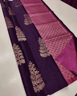 BEAUTIFUL RICH PALLU & JACQUARD WORK SOFT LICHI SILK SAREE COLLECTION BY KUALA COLLECTION