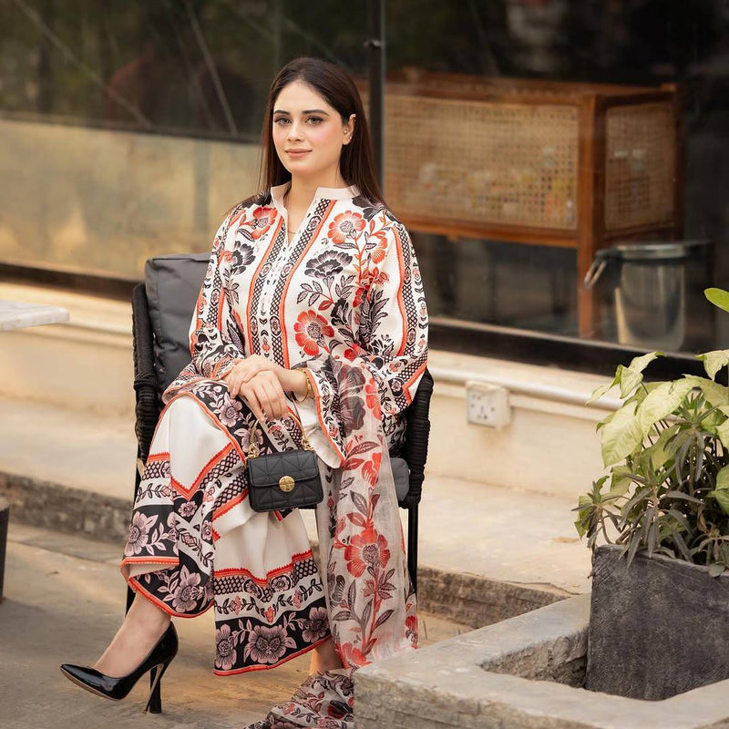 New Designer Crepe Top & Palazzo Set with Digital Print Dupatta