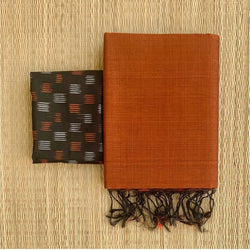  Charming Brown Colour Traditional Looking Chanderi Cotton Saree-Brown Color-Cotton Saree Store
