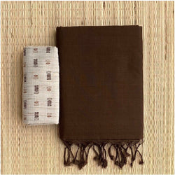  Lovely Coffie Colour Traditional Looking Chanderi Cotton Saree-Brown Color-Cotton Saree Store