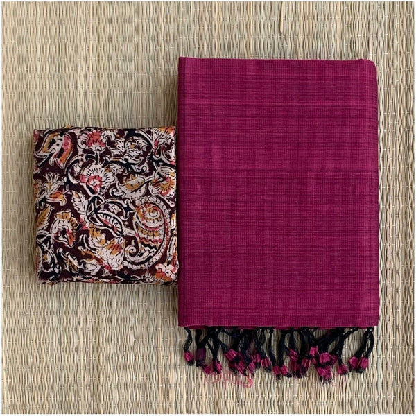  Refreshing Purple Colour Traditional Looking Chanderi Cotton Saree-Purple Color-Cotton Saree Store